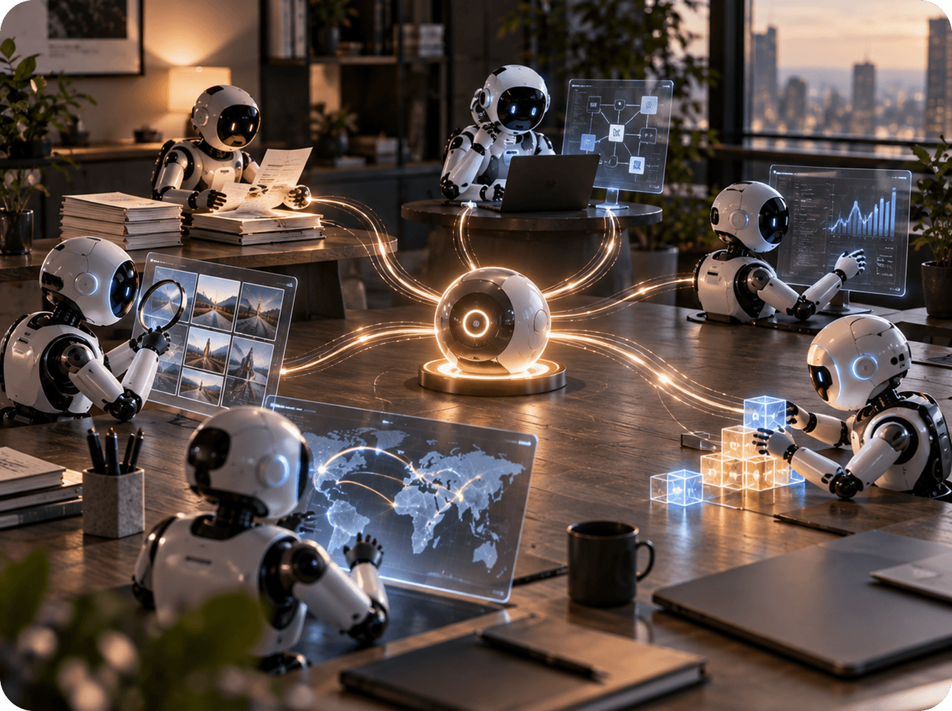 AI agent resolving routine support requests with escalations routed to the team